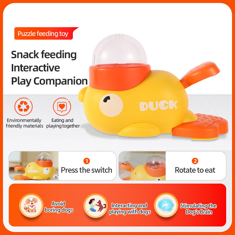 No-battery interactive puzzle feeder for dogs