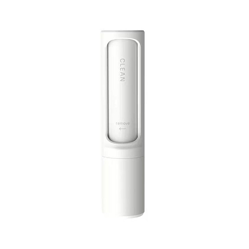 White reusable pet-hair remover with storage base