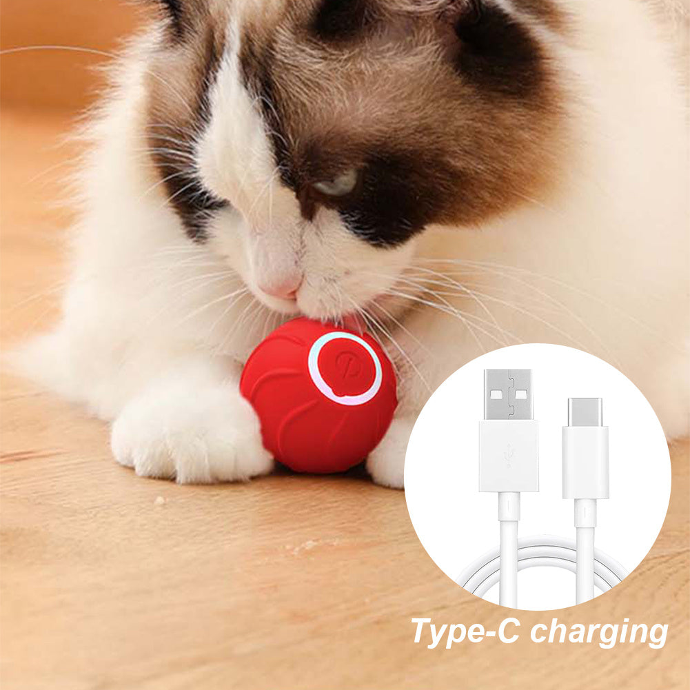 USB-rechargeable interactive cat ball product image 4