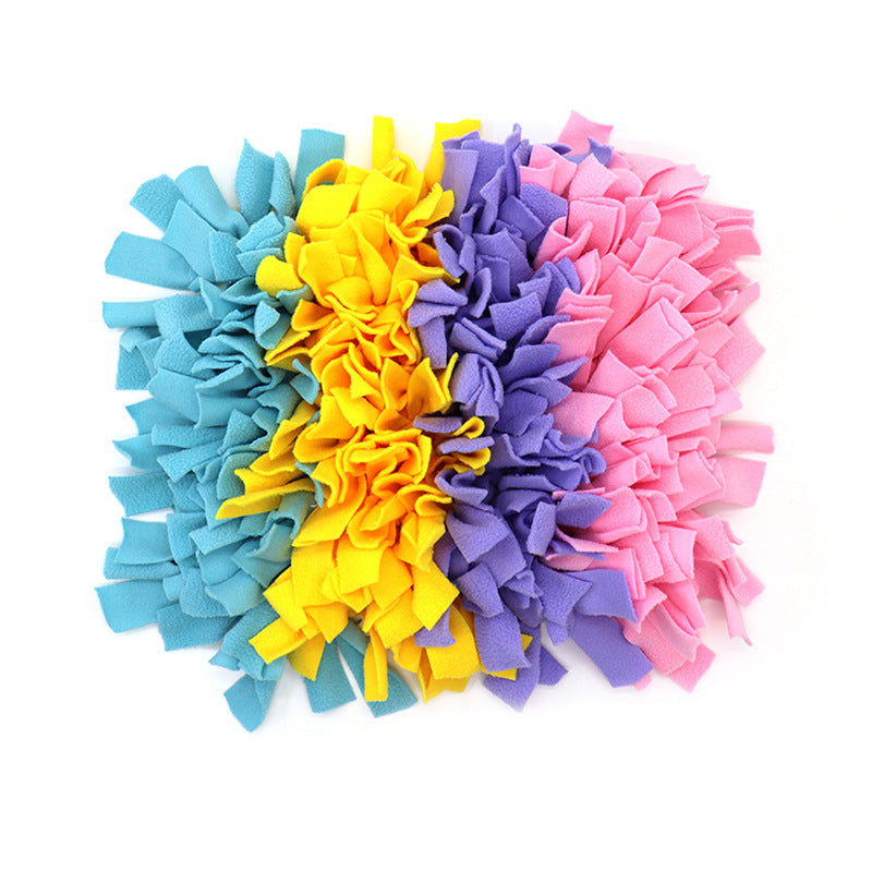 Four-panel dog snuffle mat