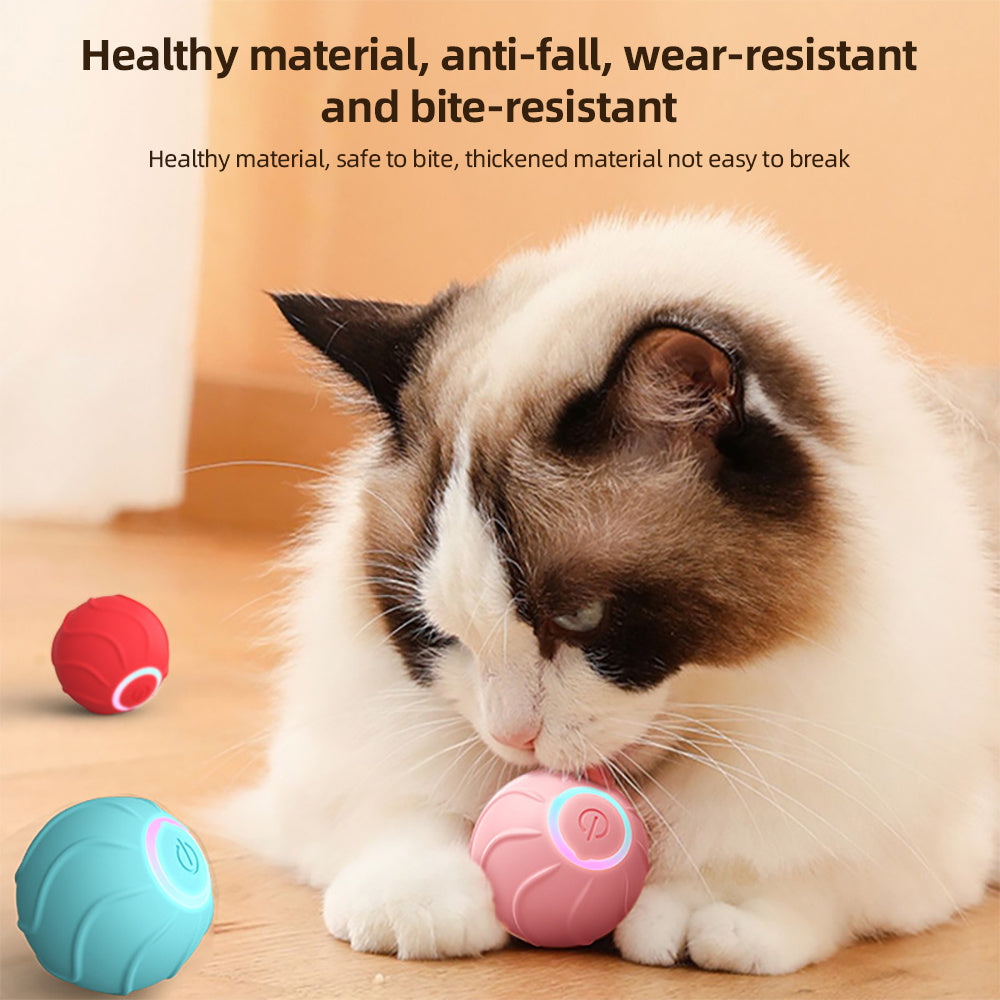 USB-rechargeable interactive cat ball product image 1