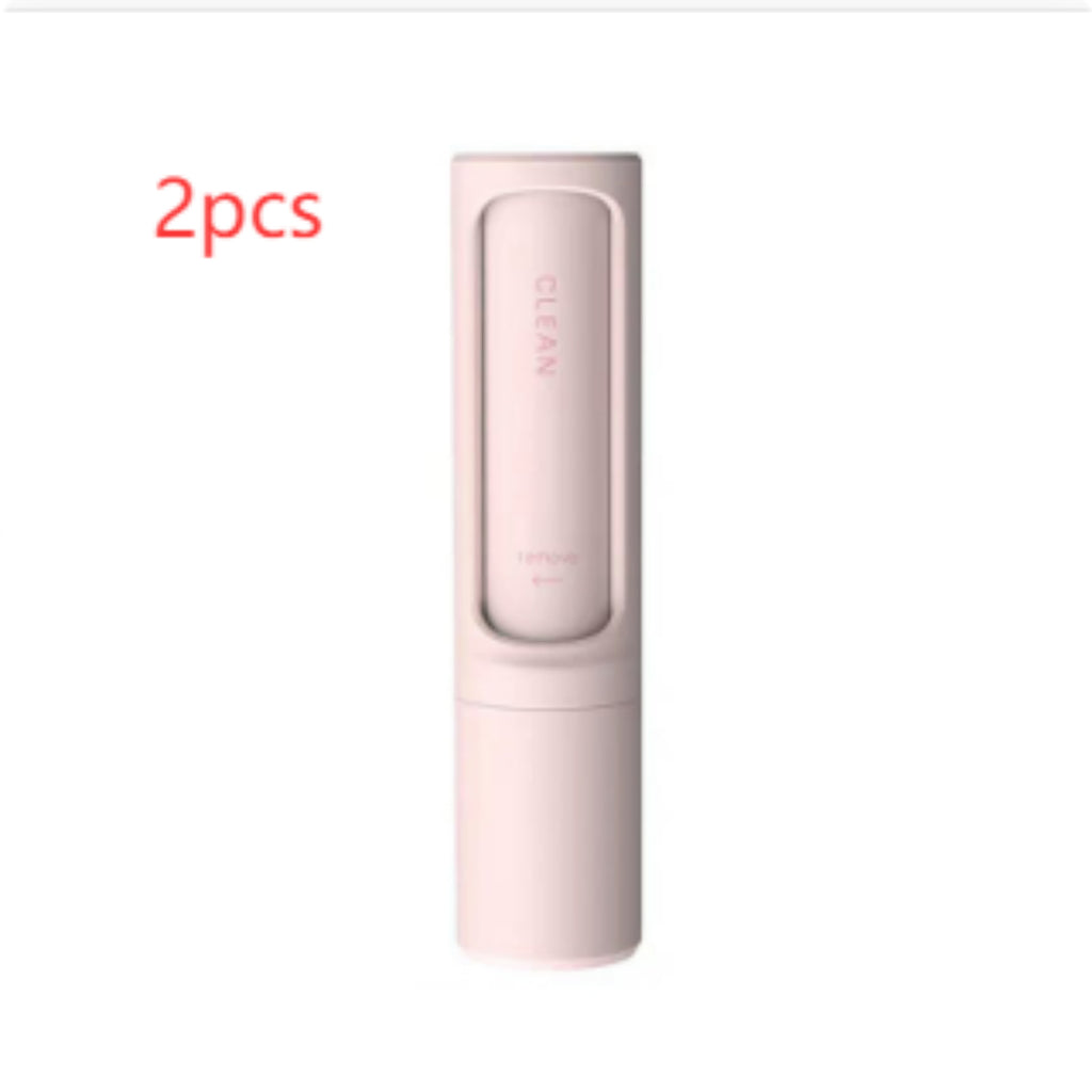 Pink 2-pack reusable pet-hair remover brushes