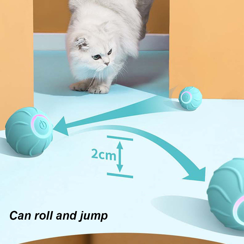 USB-rechargeable interactive cat ball product image 7